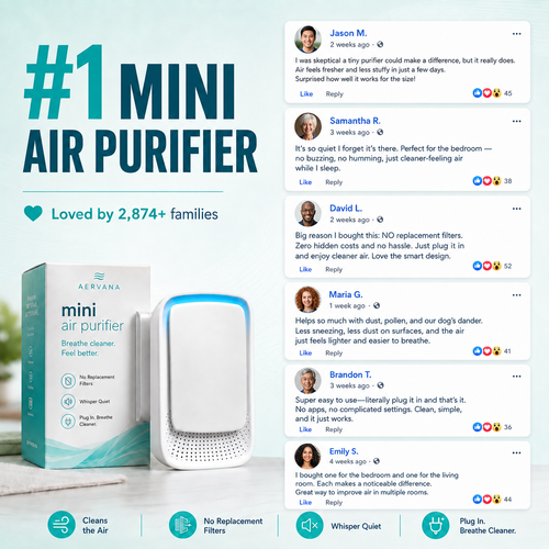 Aervana Mini Home Air Purifer